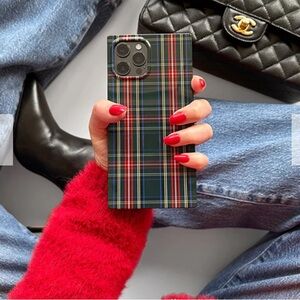 Flaunt Green Plaid IPhone 14 Pro Case